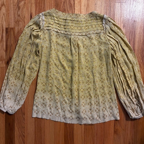 Tory Burch Silk Blouse Women’s Sz 2 Summer Coastal Vacation Cruise - Picture 4 of 4